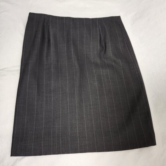 GIORGIO ARMANI Milano- Borgonuovo 21 Charcoal Pencil Midi Skirt Size EU 48 USA14 - Picture 6 of 16